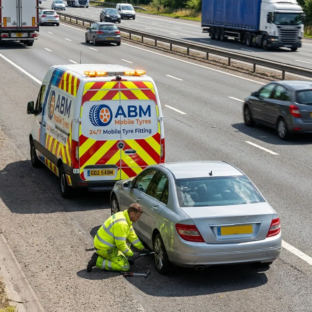 ABM Mobile Tyres providing emergency mobile tyre fitting across London