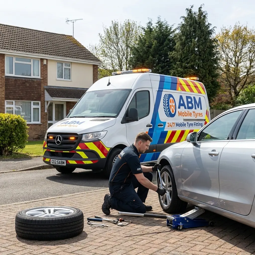 ABM Mobile Tyres providing mobile tyre fitting at a home across London